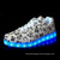 Youth musical note led light up dance shoes led flash casual shoes